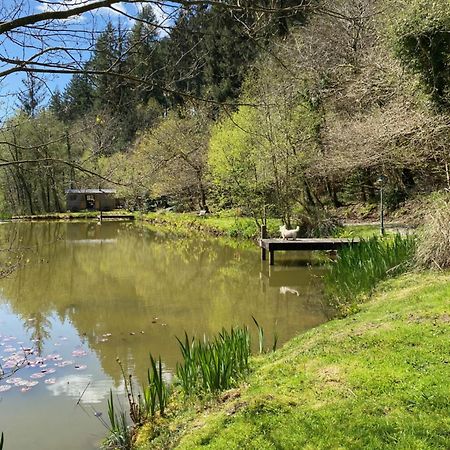 The Goose Nest Luxury Lakeside Shepherd Hut In Cardinham Woods, Cornwall Exteriér fotografie